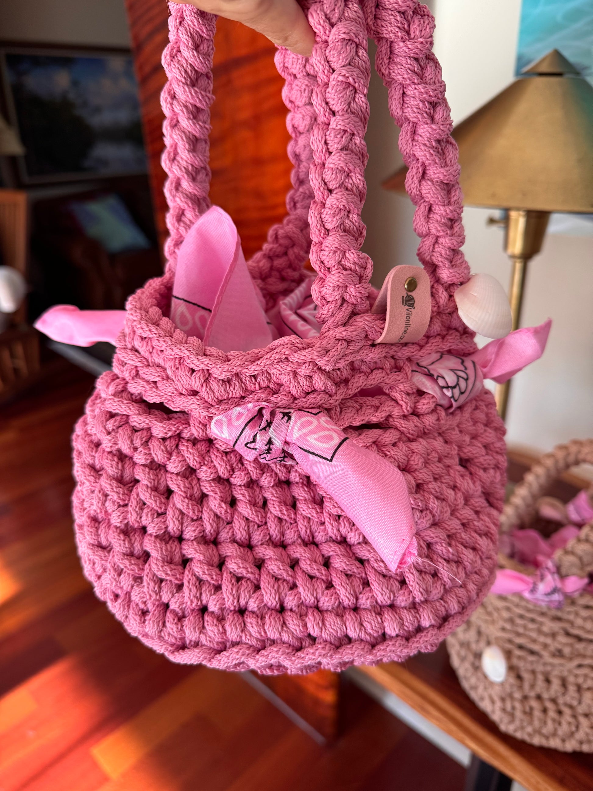 Pink Basket bag