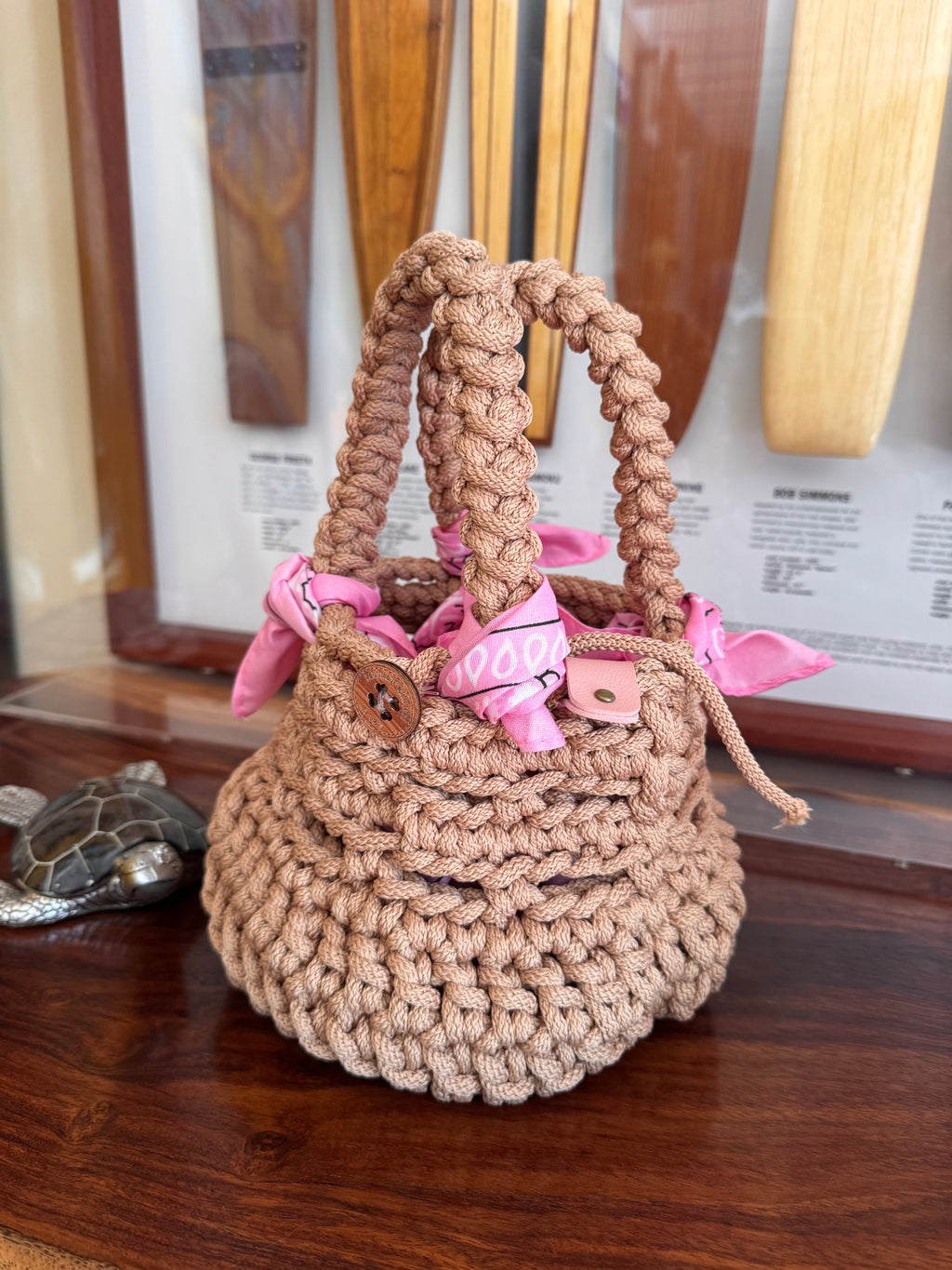 Tan Basket bag