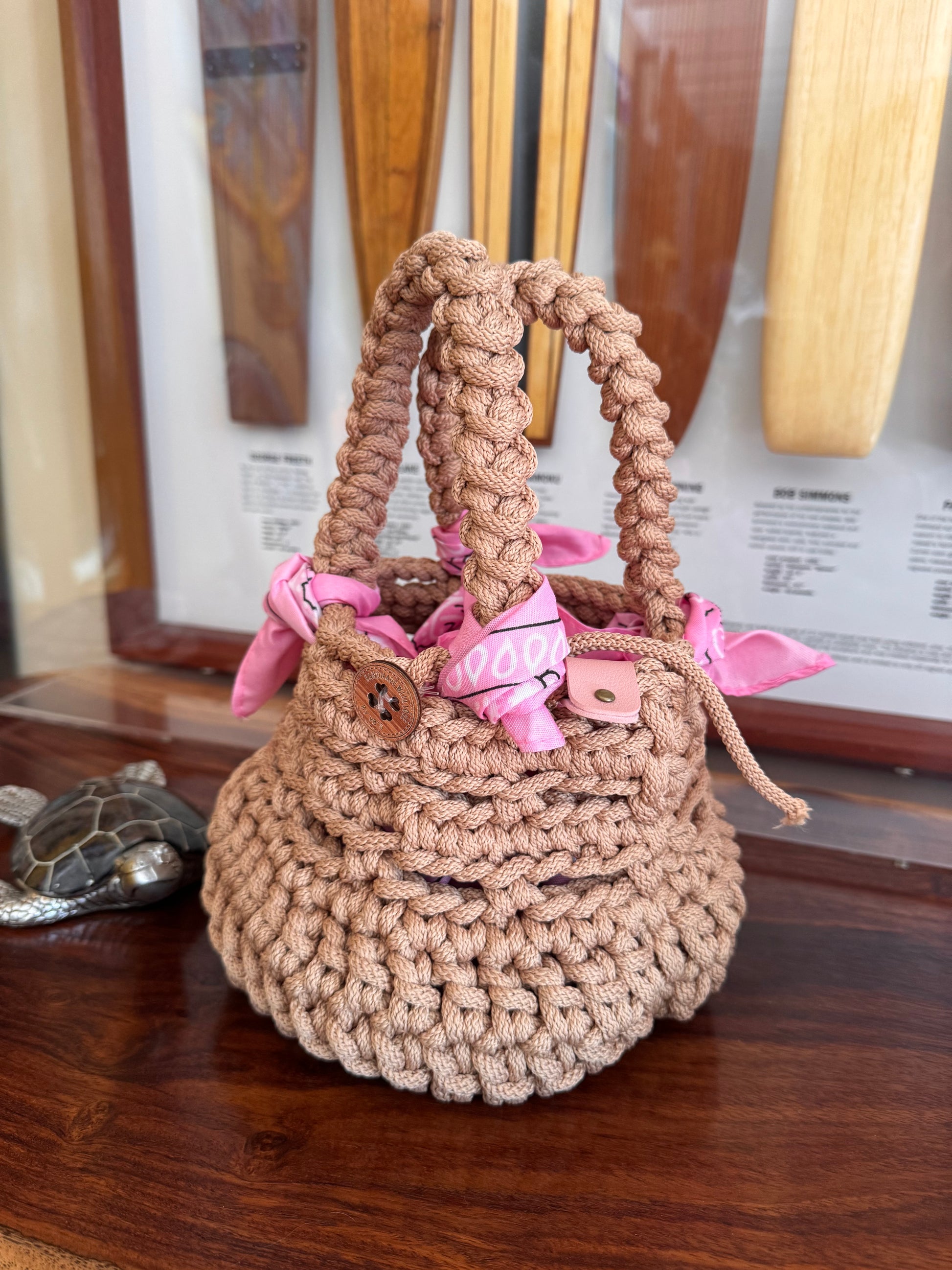 Tan Basket bag