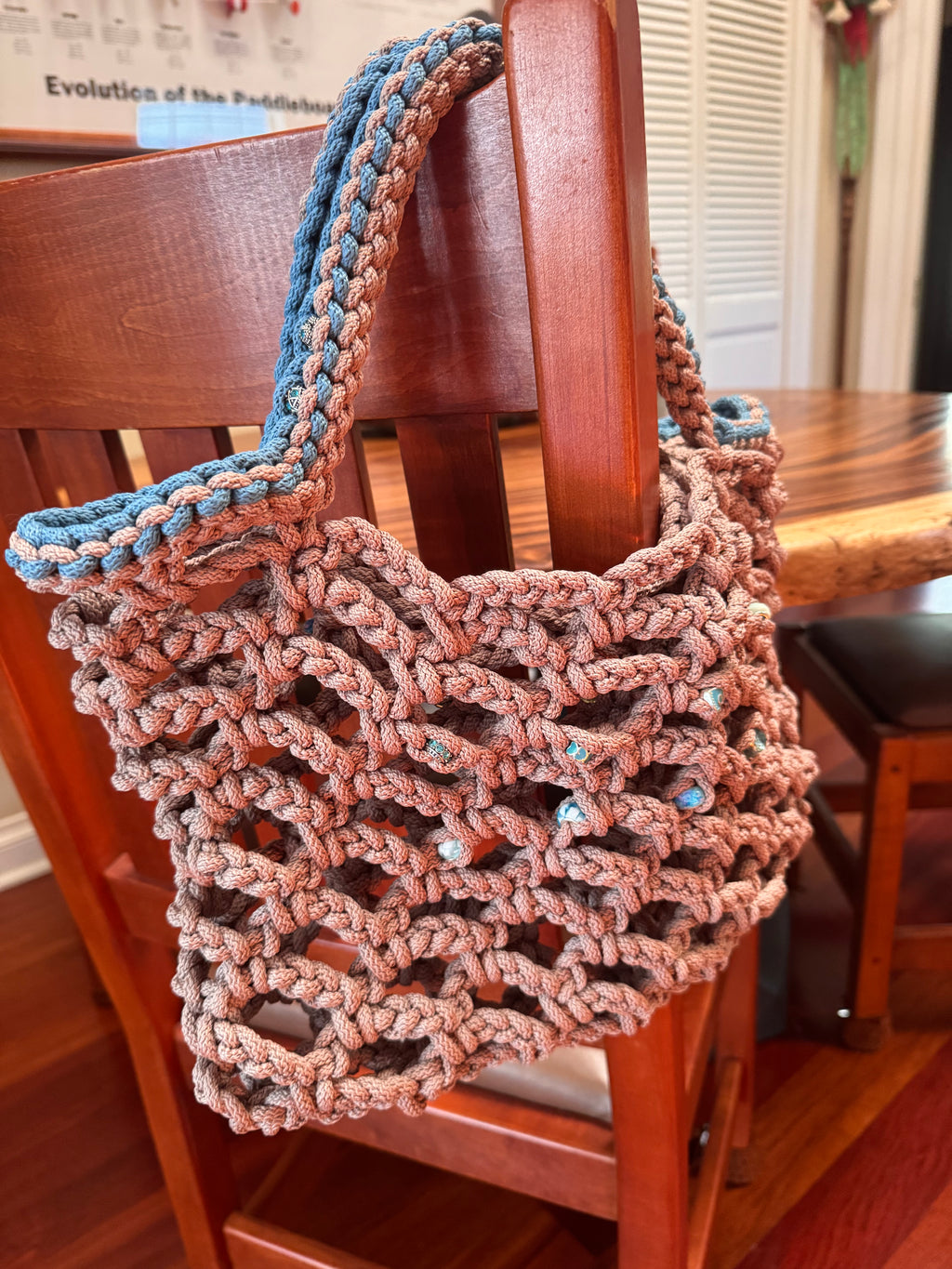 Small Shopping bag with blue details